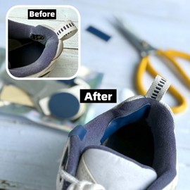 LIUTOVO 30 pcs Shoe Heel Repair - Shoe Patches for Holes - Self-Adhesive Sneaker Inside Patches 5 Colors