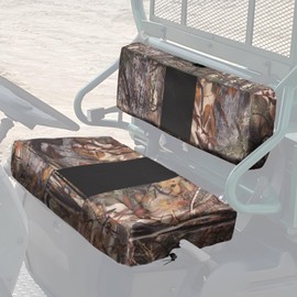KEMIMOTO Mule Seat Cover Compatible with Kawasaki Mule 600/610 (2005-2016) & Mule SX (2017-2023), Camo Water-Resistant UTV Bench Seat Cover for Dogs & Cats- Durable Fabric with UV PVC Coating