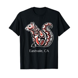 Tribal Squirrel Eastvale CA PNW Indianer T-Shirt