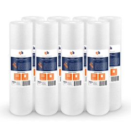 Aquaboon 5 Micron 20 x 4.5 Whole House Sediment Filter Cartridge 20 inch Water Filter Replacement Compatible with DGD-5005-20, FP25B, AP810-2, 8-Pack