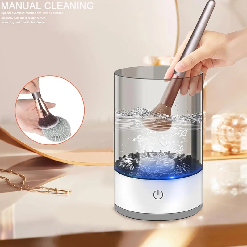 Limpiador Eléctrico Automático De Brochas De Maquillaje Savefree