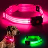 Light Up Dog Collar for Night Walking Flashing, LED Dog