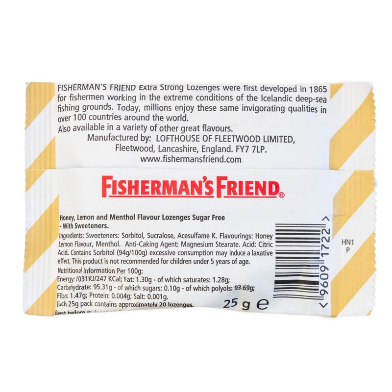 Fishermans Friend 25 grams Honey and Lemon Lozenge