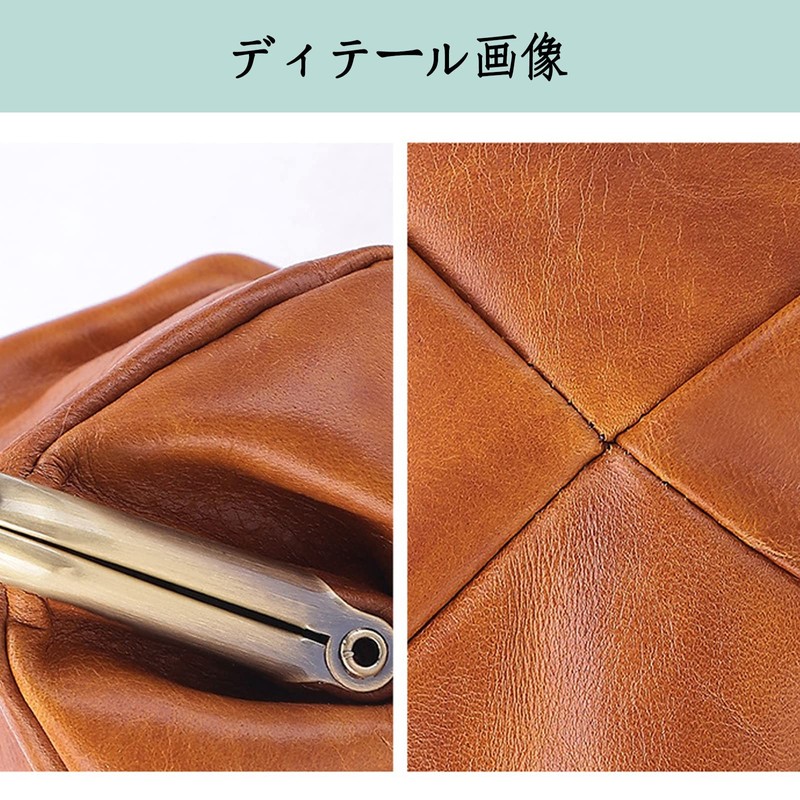 Kaaipee Coin Purse Genuine Leather Coin Case for Men and