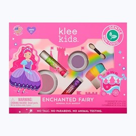 Kit de maquillaje Klee Kids de Luna Star. Suave y no tóxico. Apto para niños. Fabricado en EE. UU. (Hada Encantada)