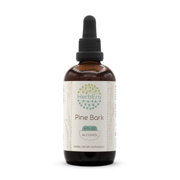 HerbEra Pine Bark A120 Alcohol Herbal Extract Tincture, Concentrated Liquid