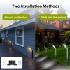 MOLEBIT Solar Outdoor Pathway Lights, IP65 Waterproof Landscape Lighting Solar