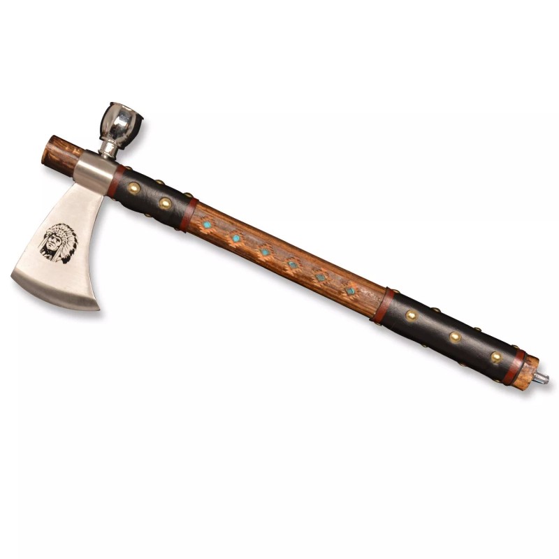 SHARD 17" Viking Axe, Carbon Steel Indian Style peace pipe