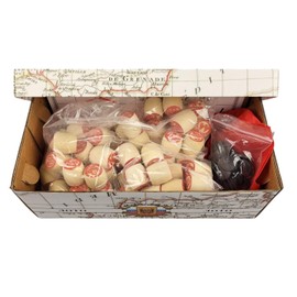 GMMH Bingo Set, Russian Lotto, Game, Board Game with Wooden Figures (Cardboard Box, LN-31-6) Game Evening Family/Party, Loto Bingo Game, Family Game for Adults and Children from 6 Years