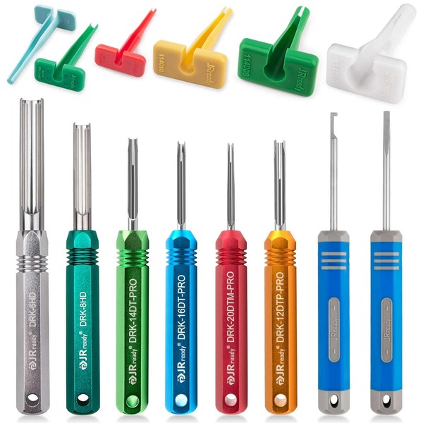 JRready ST5257-PRO Deutsch Connector Tool Kit for 4#8#16#12#20# Solid/Stamped Contacts