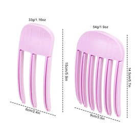 EYBDYB 2PCS Hair Volume Clips for Bangs & Root Lifting – No-Crease Styling Clips for Fluffy, Voluminous Hair – Easy Hair Styling Tool for All Hair Types (Pink)