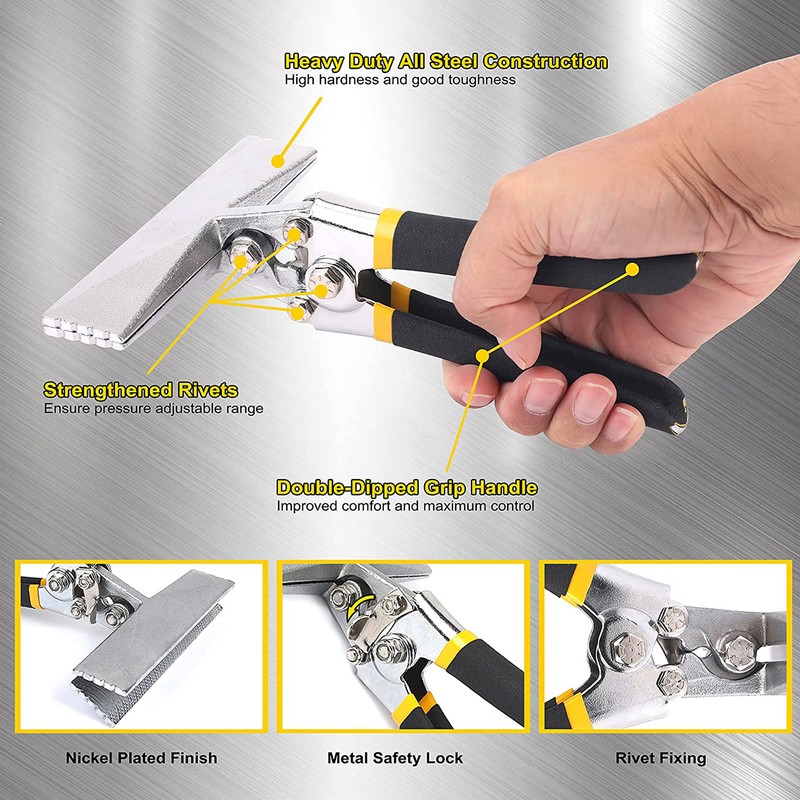 Hand Seamer Pliers Metal Multifunctional Straight Bending Tool for Plate