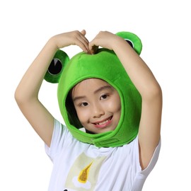 GoToParty - Cute Frog! Frog! Frog Headpiece! Funny Animal Series, Halloween, School Festival, Cosplay, Events, Events, One-shot Performances, Video Streaming, Photo Shooting, Funny, Exciting, Cute,