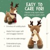 Plush Reindeer Stuffed Animal - Holiday Deer Characters with Antlers