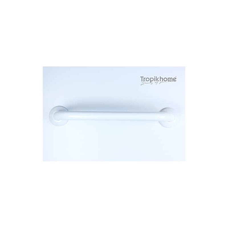 Tropik Home White 8" Disabled Grab Rail Bar Handle Mobility