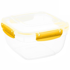 Superio Brand Food Storage Container, 80 oz, Yellow
