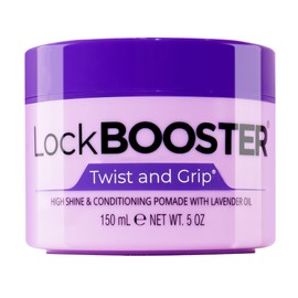 Style Factor Lock BOOSTER Twist & Grip Braid Gel (5 Oz.) with Lavender Oil — Strong Hold, Flake-Free, Frizz-Free Hair Braiding Gel for Defined & Long-Lasting Twists, Locs & Braids