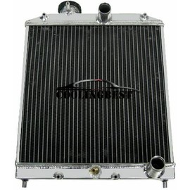 Honda Civic Radiator, 4 Row Aluminum Radiator for 1992-2000 Honda Civic del Sol EX/DX/GX Integra LS/RS