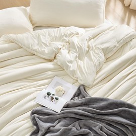 Byourbed Love Thick - Desirable Coma Inducer® Oversized Queen Comforter Set - Rich Eggnog