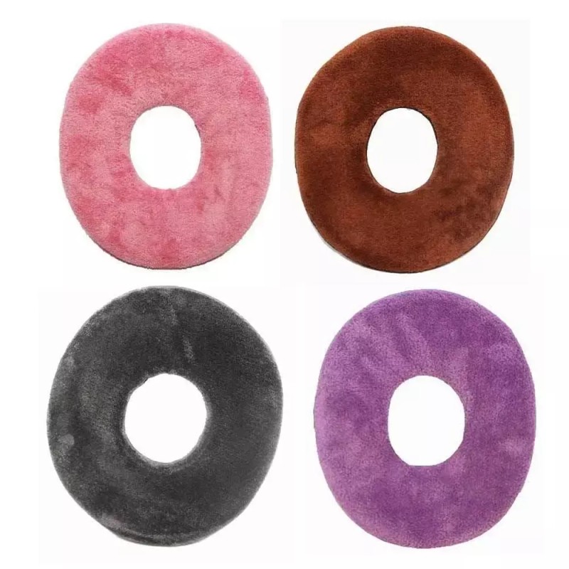 Donuts 국내산 초극세사 도넛 마사지 얼굴베개 [퍼플] Domestic Ultra-Fine Micromink