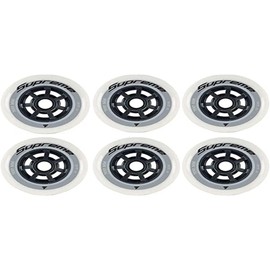 Rollerblade Unisex - Adult Supreme 100/85A Wheels, White, UNIC