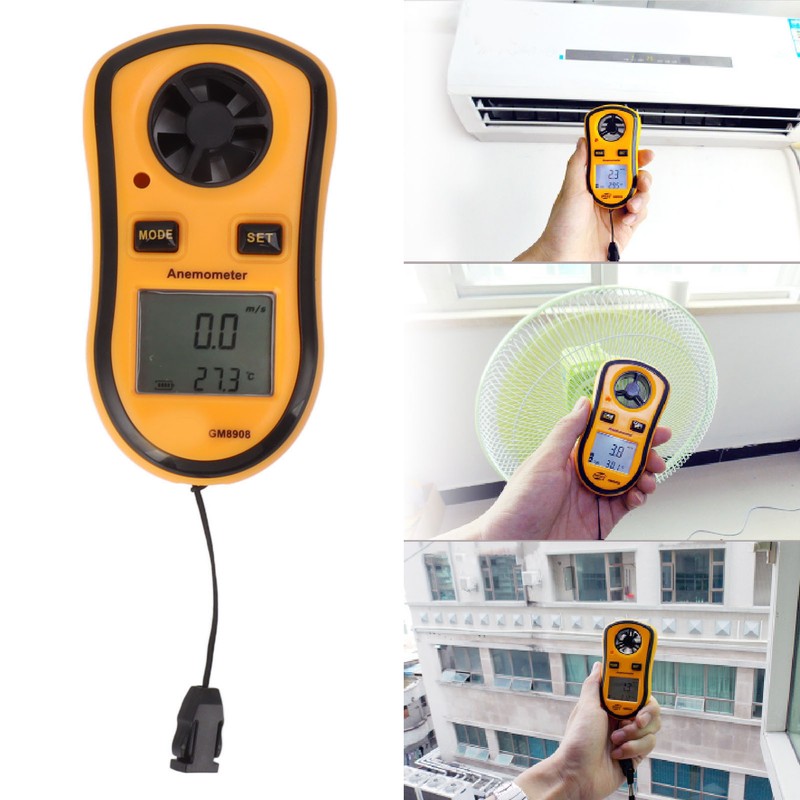 Handheld Digital Anemometer Pocket Wind Meter Handheld Mini Wind Speed