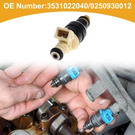 X AUTOHAUX 1 Pcs No.3531022040/9250930012 Fuel Injector for Hyundai Accent 1.5L I4 1995-1999 Car Engine Flow Match Fuel Nozzle