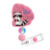 Horee Retractable Badge Reel with Alligator Clip, Glitter Acrylic Nurse
