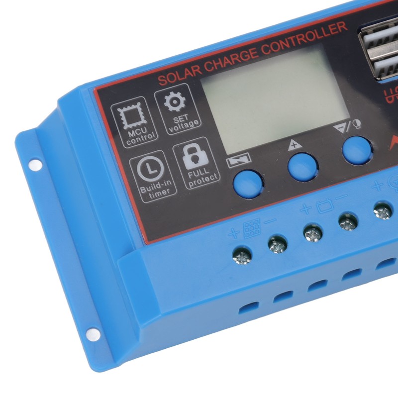 12V 24V Solar Charge Controlle LCD Display Solar Panel Controller
