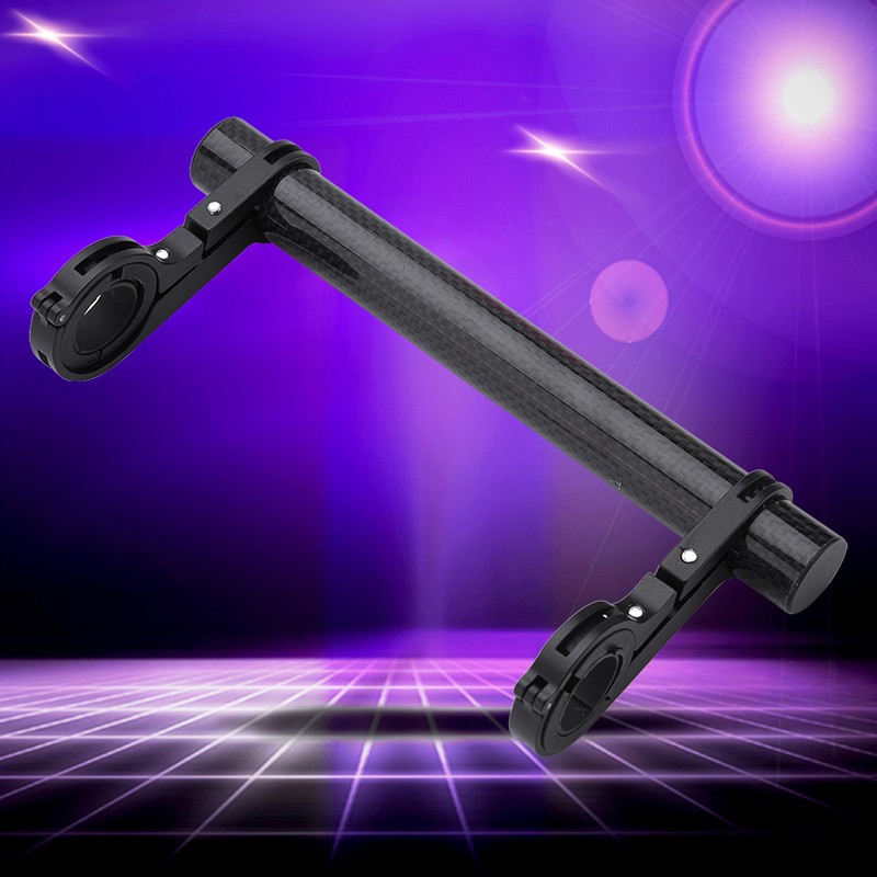 20cm Durable Double Handlebar Extension Mount Carbon Fiber Extender Holder