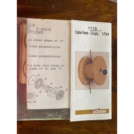 GC LASER HO SCALE CABLE REELS ( 1119) Empty