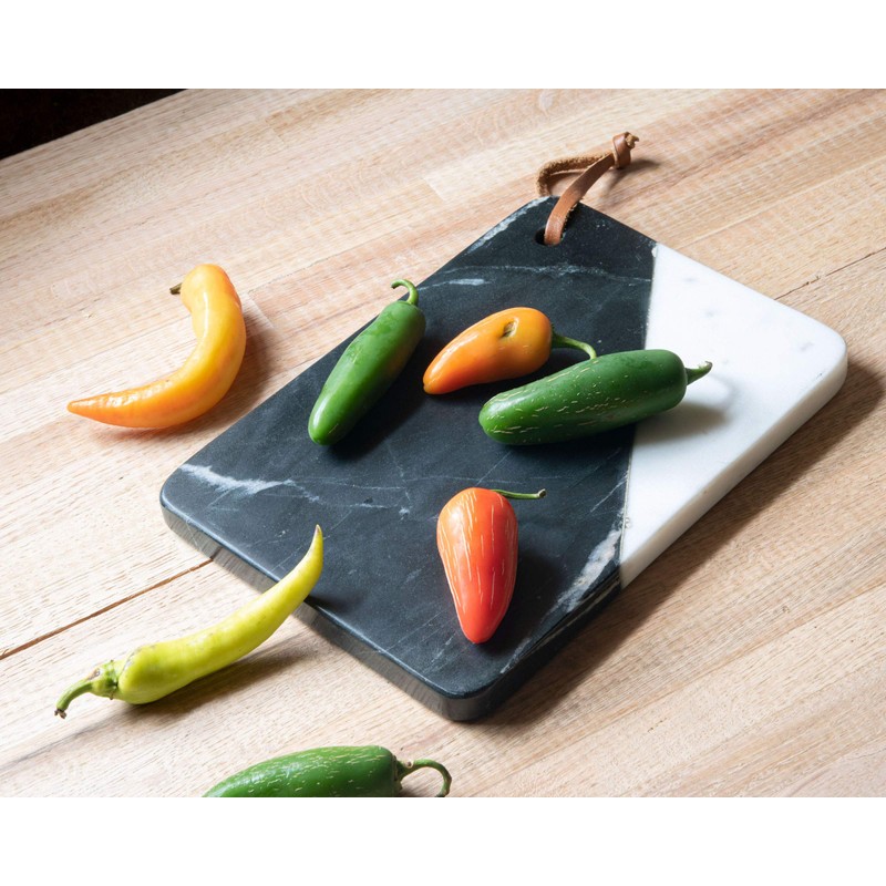 Foreside Home & Garden Small Cutting Board Rectangle Black Marble