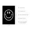 HAUS AND HUES Trippy Posters Black Smiley Face Poster Posters