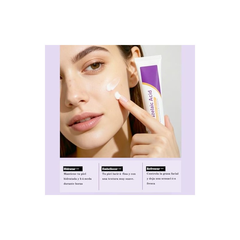 Crema Facial con Ácido Azelaico 15, Vitamina C, Niacinamida (1pcs)