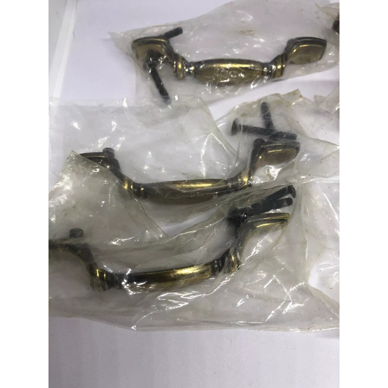KBC Set of 6 Vintage 1994 KBC Brass Cabinet Drawer
