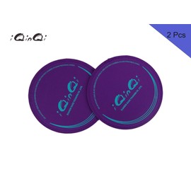 iQinQi Exercise Sliders, Dual Sided Core Sliders, Gliders Exercise Discs Use on Hardwood Floors, Workout Sliders Fitness Discs Abdominal & Total Body Gym Exercise Equipment for Home, Travel (Purple)