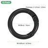 M METERXITY 12-Pack Metal Spring O Rings, 5/8" Zinc Alloy