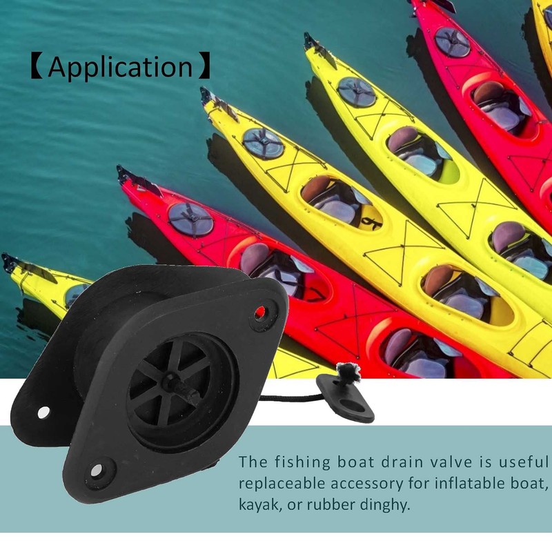 DAUERHAFT Drain Valve for Inflatable Boat, Durable PVC Drain Valve