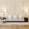Table Lamp for Living Room with USB Ports, Gold Bedside
