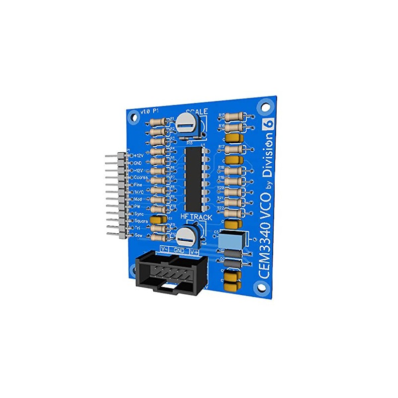 Division 6 CEM3340 VCO Oscillator Main Board PCB
