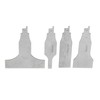 4PCS Reciprocating Saw Scraper Blade Multifunctional Stainless Steel Tile Cleaning