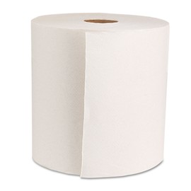 Genuine Joe GJO22700 Hard Wound Roll Towel, 800' Length x 7-8/9" Width, White (Case of 6)