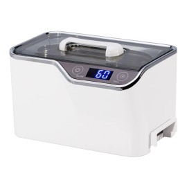 Ultrasonic Retainer Cleaner, Jewelry Cleaner Machine for Gold Bracelets, Necklaces, Glasses, Dentures, Watches, Makeup Brushesvoltage (v): 50W AC220-240V 50/60Hz, color: White, plug type: Us Plug