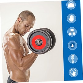 Generic Durable Weight Lifting Plate Heavy Duty Barbell Grip Plate for Strength Training Fitness Equipment Accessory Design with Large Hole for Easy Handling