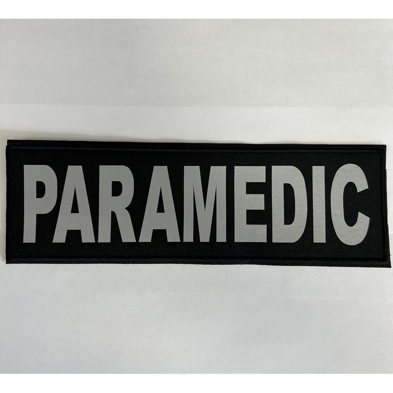 REDEMPTION TACTICAL 2 Pack Paramedic 3x10 Reflective Patches for Front