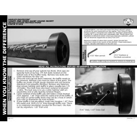 Vance & Hines 21892 Quiet Baffle for 4" Twin Slash Mufflers ONLY