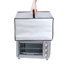 NUENSS-ROR Toaster Oven Cover Heavy Duty Heat-Resistant Dust-proof Waterproof Cover Case Compatible With BLACK+DECKER Black & Decker Crisp 'N Bake Air Fryer Toaster Oven (Silver)