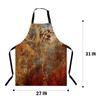 Xuwenz Brown Rust Pattern Chefs Apron, Cooking and Baking Apron