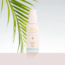 PURE FIJI Hydrating Body Lotion - Nourishing, Lightweight, Fast-Absorbing, Tropical Moisturizer, Natural Ingredients, Coconut Milk, Daily Skincare (3 oz, White Gingerlily)