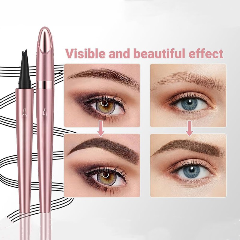 Magic Eyebrow Pencil, 2024 Waterproof 3D Microblading Eyebrow Pencil with